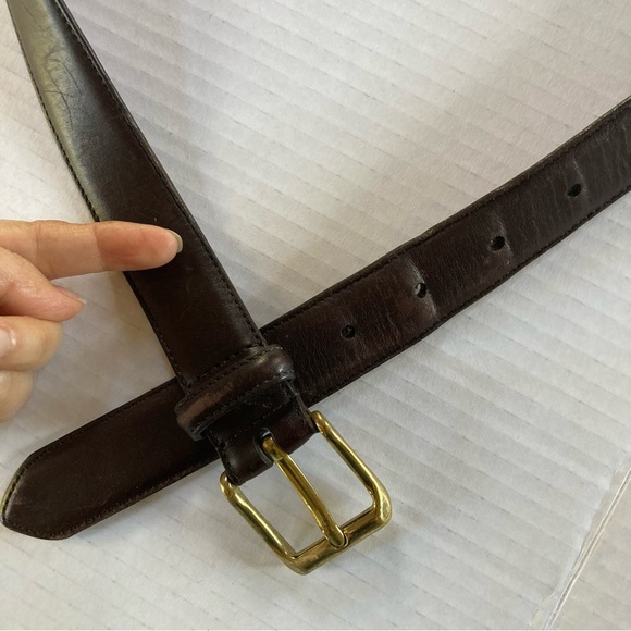 Coach Cowhide / Leather Solid Brass Belt Size 42 - Picture 2 of 13